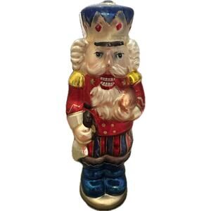 Vintage Smithsonian Institution Mercury Glass Nutcracker Christmas Figurine